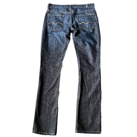 7 For All Mankind Blue mid rise Bootcut Jeans. Size 26 - Picture 2 of 6